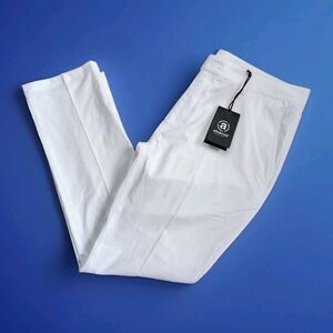 Abacus Cleek Golf Trousers Mens 36/30 White Pants Stretch Moisture Wicking NWT